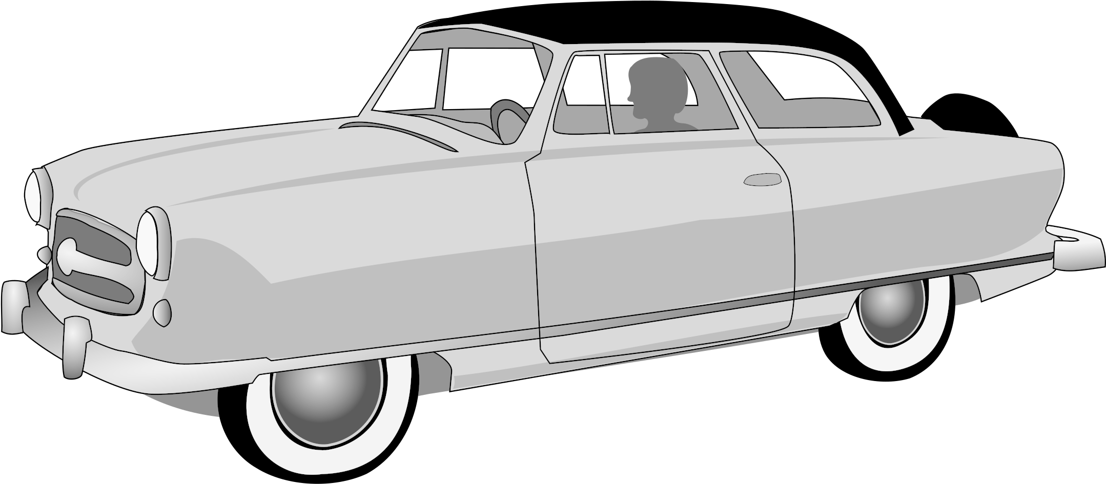 This Free Icons Png Design Of 1950's Rambler Convertible (2400x3394), Png Download