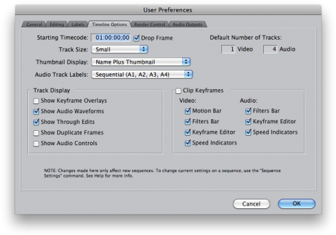 How To Enable Audio Waveforms In The Final Cut Pro - Sequence Settings (500x360), Png Download
