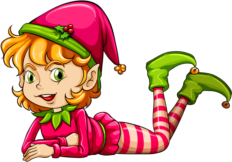 Elves ‿✿⁀○ Christmas Gnome, Christmas Is Coming, - Girl Dwarf Cartoon (800x571), Png Download