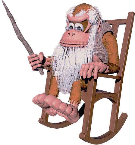 Cranky Kong Png (448x479), Png Download