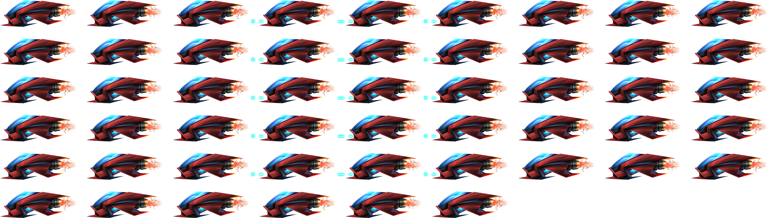 These Are Edits From Thesource Lifes Space Ship Set - Rpg Maker Vx Ace Spaceship (2592x768), Png Download