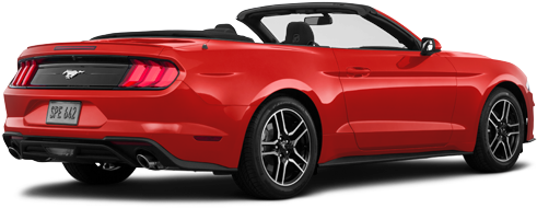 2018 Ford Mustang Convertible Ecoboost Premium - 2018 Red Mustang Convertible (640x390), Png Download