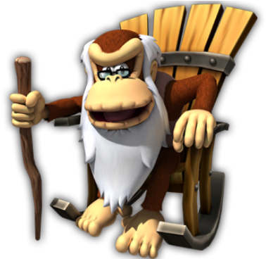 <span>cranky</span> - Donkey Kong Country Returns 3d (579x388), Png Download