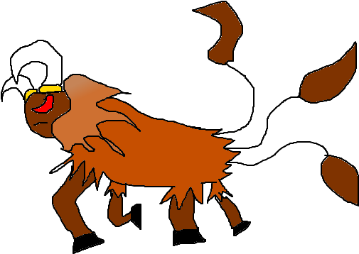 Mega Tauros - Tauros (800x600), Png Download