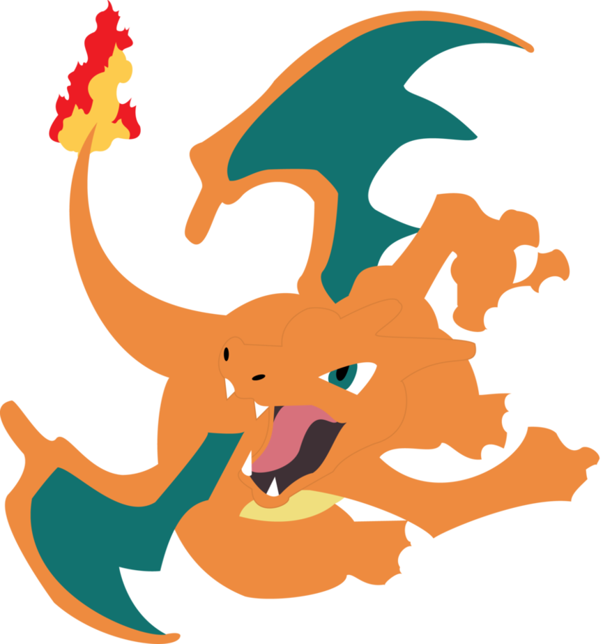 Pokemon Clipart Fire Pokemon - Charizard Vector (865x923), Png Download