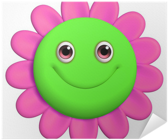 Flower With Smiley Face (400x400), Png Download
