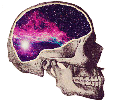 Skull Galaxy (403x394), Png Download