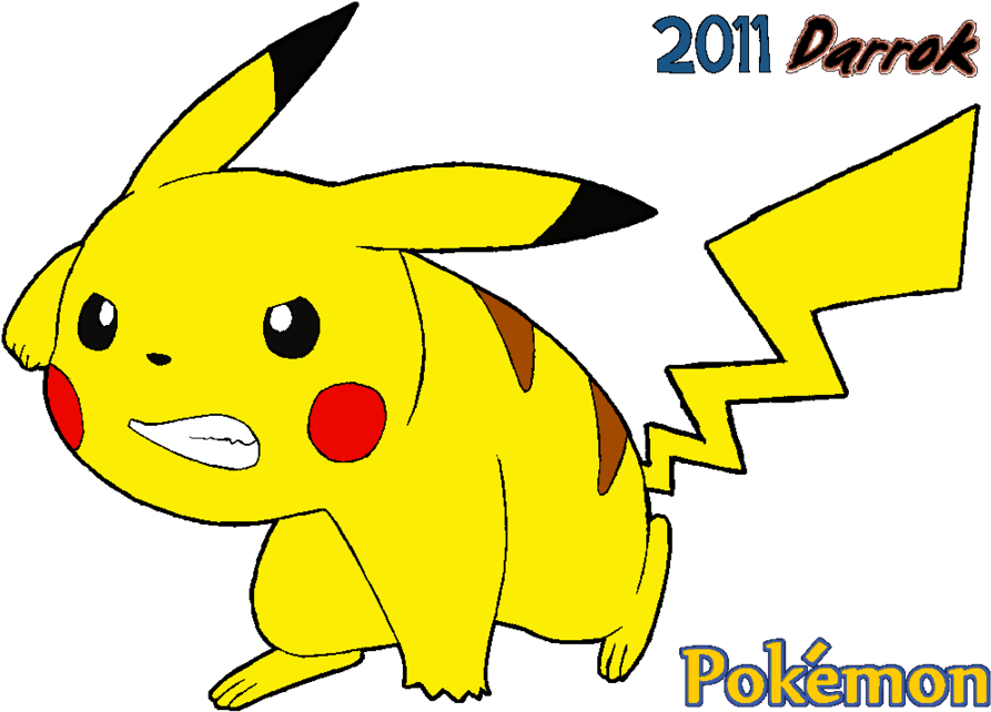 Battle Pikachu (899x644), Png Download