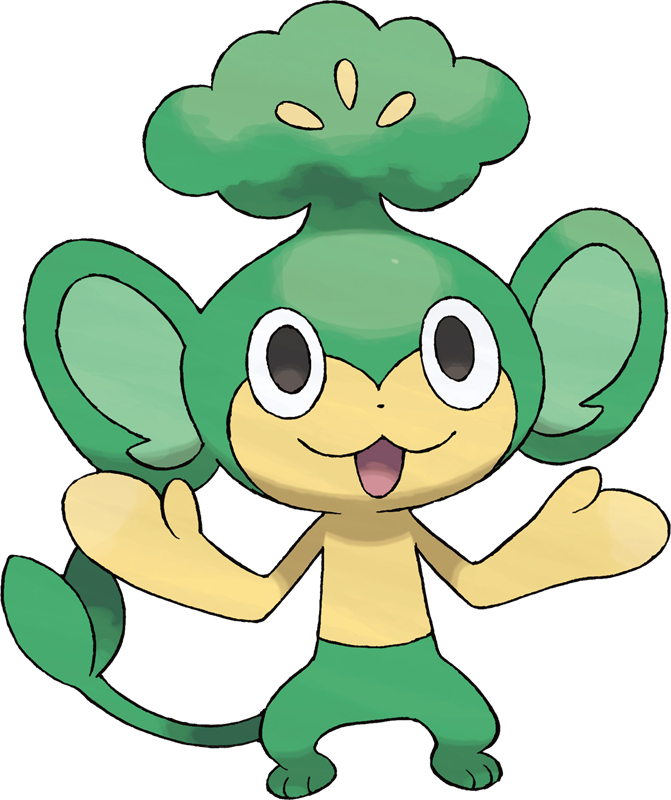 Pokemon Pansage Is A Fictional Character Of Humans (671x800), Png Download