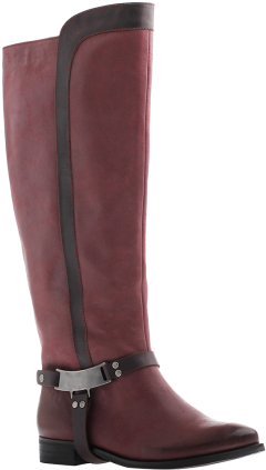 { Kali, Burgundy - Riding Boot (270x450), Png Download