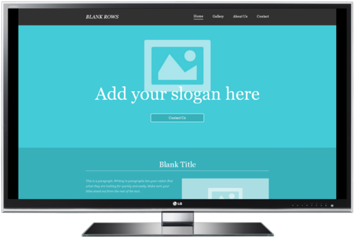 Blank Rows Template Desktop View - Desktop Computer (640x640), Png Download