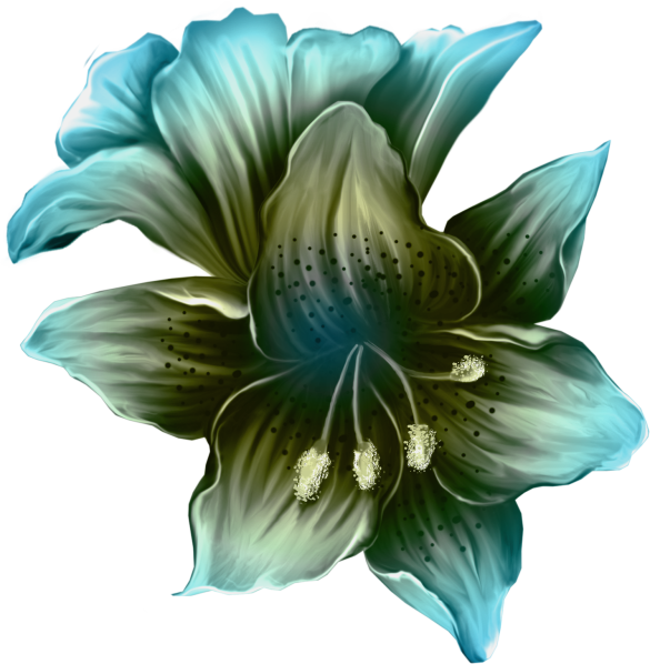 Banner Library Download Fleurs Flores Flowers Bloemen - Swan Decoupage (585x598), Png Download