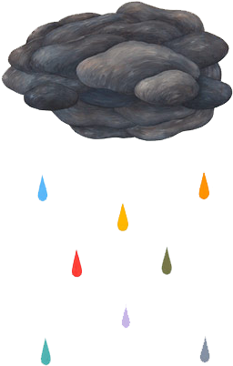 Artwork - Clouds And Rain (500x625), Png Download