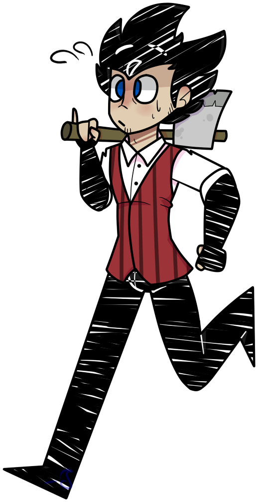 R Doodles Ds Dont Starve Wilson P - Meat (518x1006), Png Download