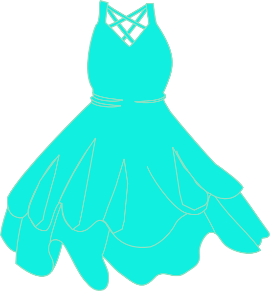 This Free Clipart Png Design Of Blue Ish Dress - Boy And Girl Dress (552x595), Png Download