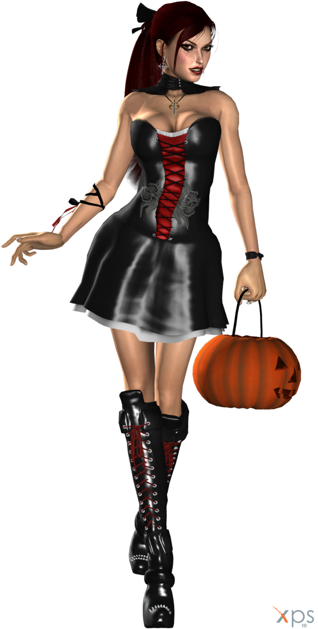 Halloween Dress Png Clipart - Roupas De Dia Da Bruxa De Halloween (639x1249), Png Download