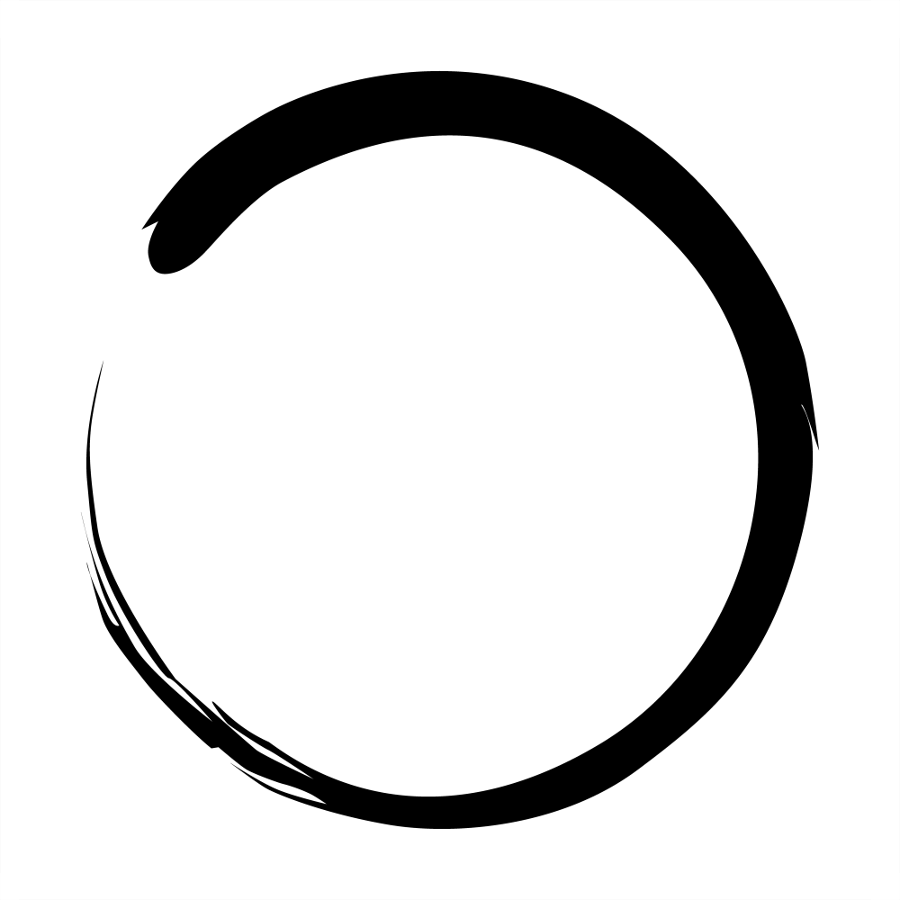 To Let The Body Create" - Enso Circle Large Png (1000x1000), Png Download