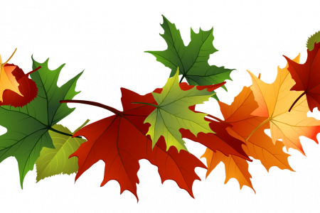 Leaves Clipart Transparent Background - Fall Leaves Free Clip Art (450x300), Png Download
