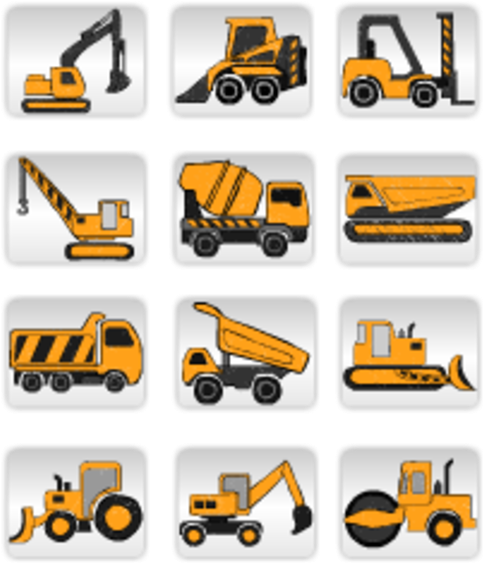 Small Construction Cliparts - Construction Equipment Icon Png (528x600), Png Download