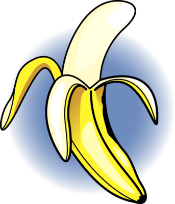 Banana Clipart (343x400), Png Download