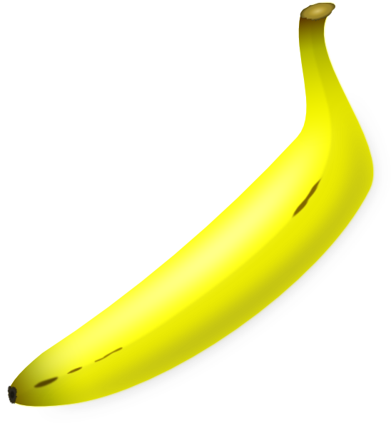 How To Set Use Yellow Banana Clipart - Yellow (558x596), Png Download