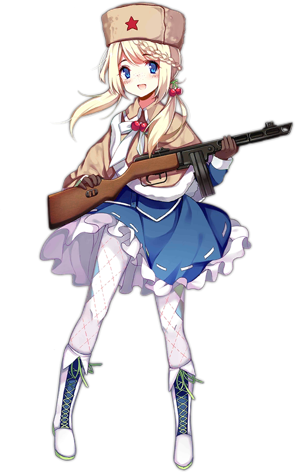 Ppsh 41 少女 (605x968), Png Download