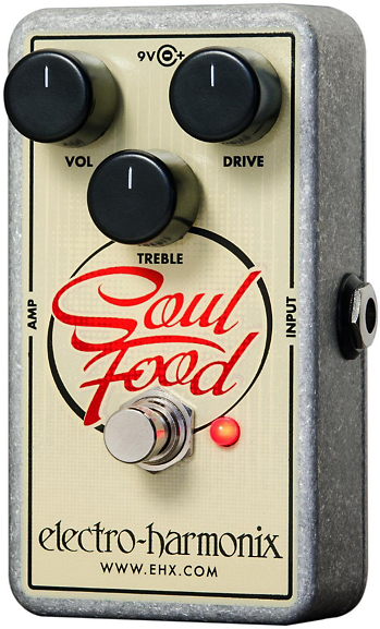 Electro-harmonix Soul Food Overdrive Guitar Effects - Electro Harmonix Soul Food Overdrive Pedal W/ehx Power (548x576), Png Download