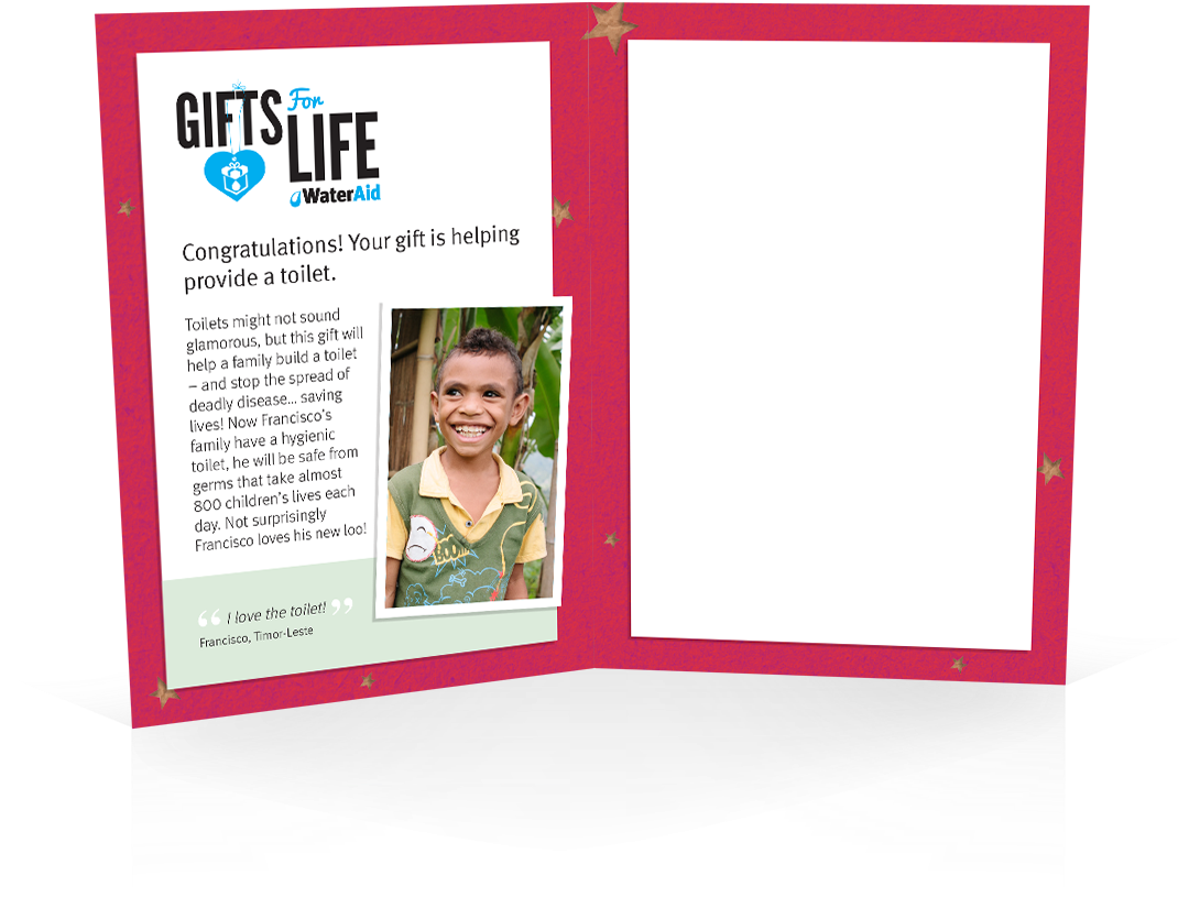 $40 Can Help Give A Family A Toilet - Gift (1200x1200), Png Download
