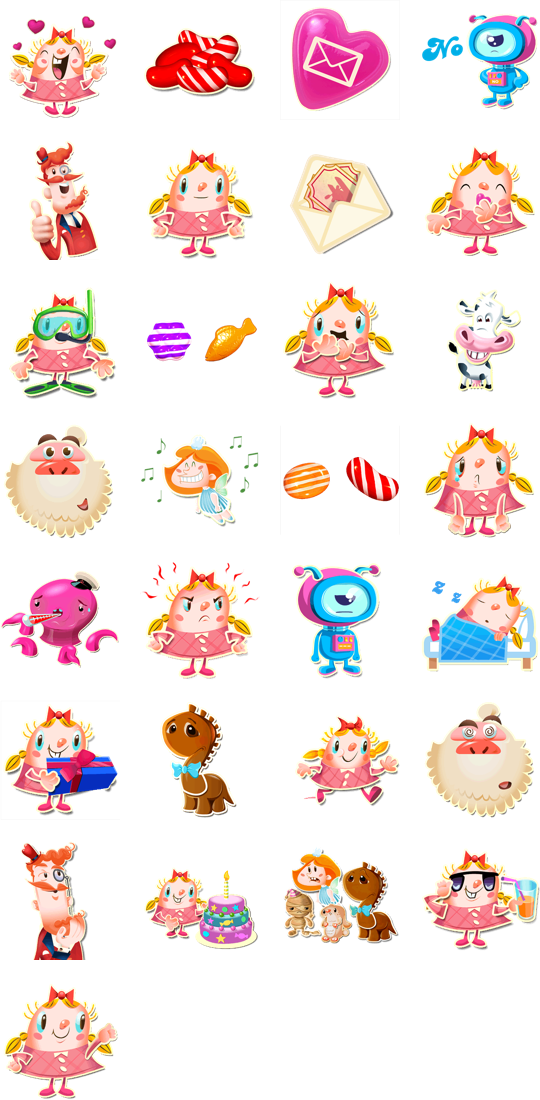 Candy Crush Candies Png - Naklejki Urodzinowe Na Fb (540x1100), Png Download