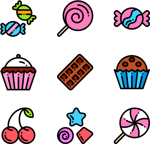 Sweets And Candies - Candy (600x564), Png Download