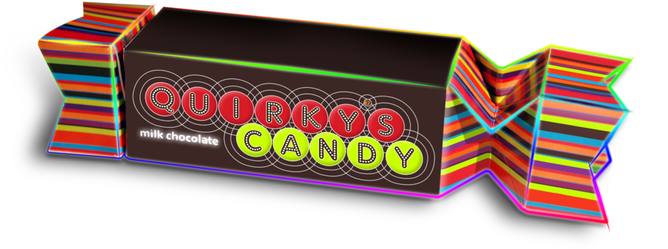 Quirky's Candy Packaging&nbsp - Graphic Design (1000x622), Png Download