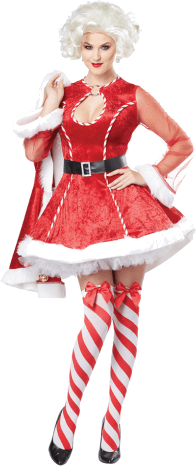 Download Sexy Mrs Claus Costume - Full Size PNG Image - PNGkit