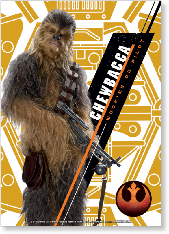 Chewbacca - Carte Topps Star Wars 107 224 Chewbacca - Jeu De Cartes (1440x975), Png Download