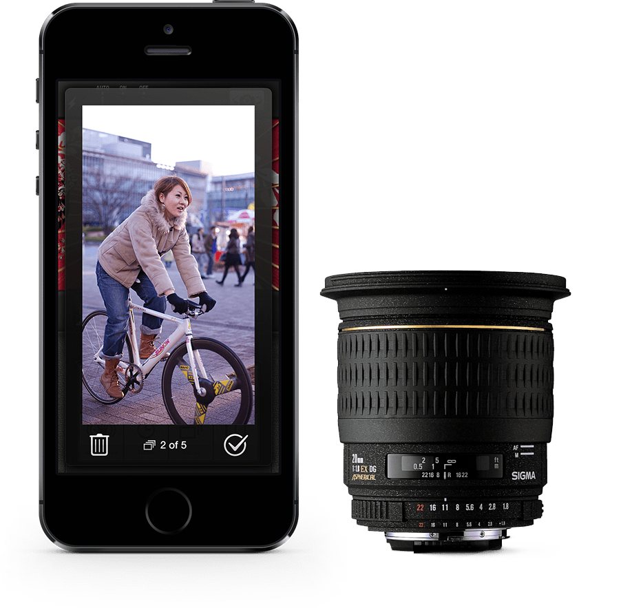 The Interface For The Iphone Had To Look Similar To - Sigma 20mm F/1.8 Ex Dg Lens (934x883), Png Download