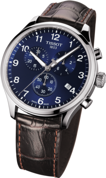 Tissot Men's Chrono Xl Classic Leather Strap Watch - Tissot T116 617.16 047.00 (375x570), Png Download