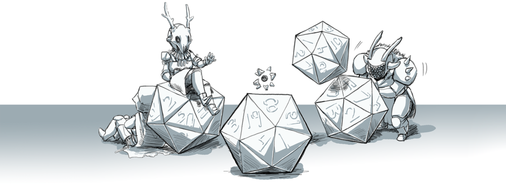 Destiny With Dice (1000x371), Png Download