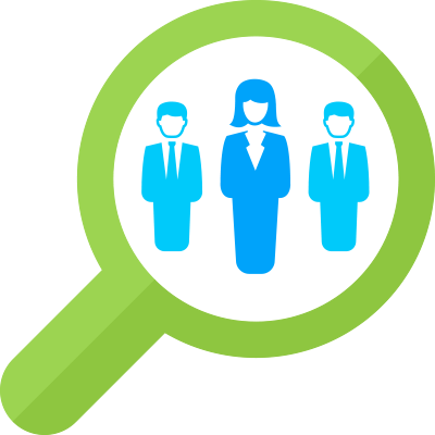 Search - Staff Search Icon (400x400), Png Download