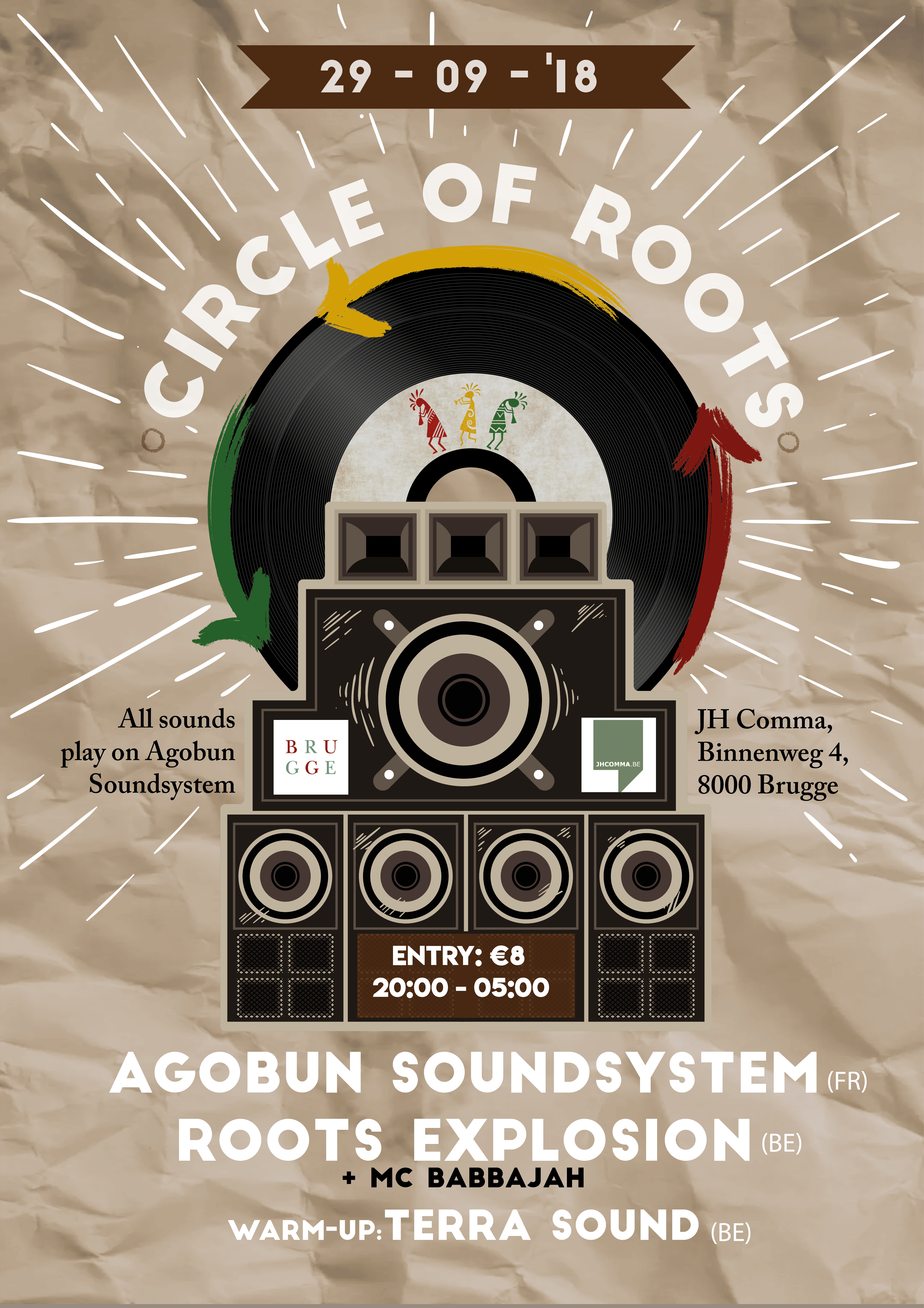 Circle Of Roots - Roots Reggae (4961x7024), Png Download