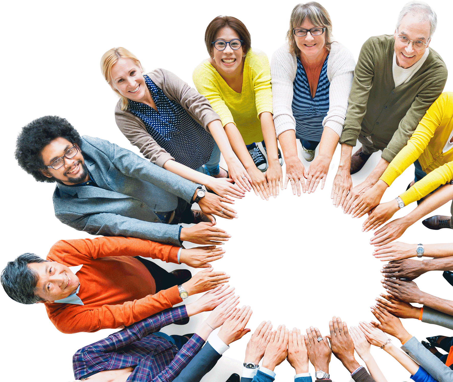 People Holding Out Their Hands (1920x1920), Png Download