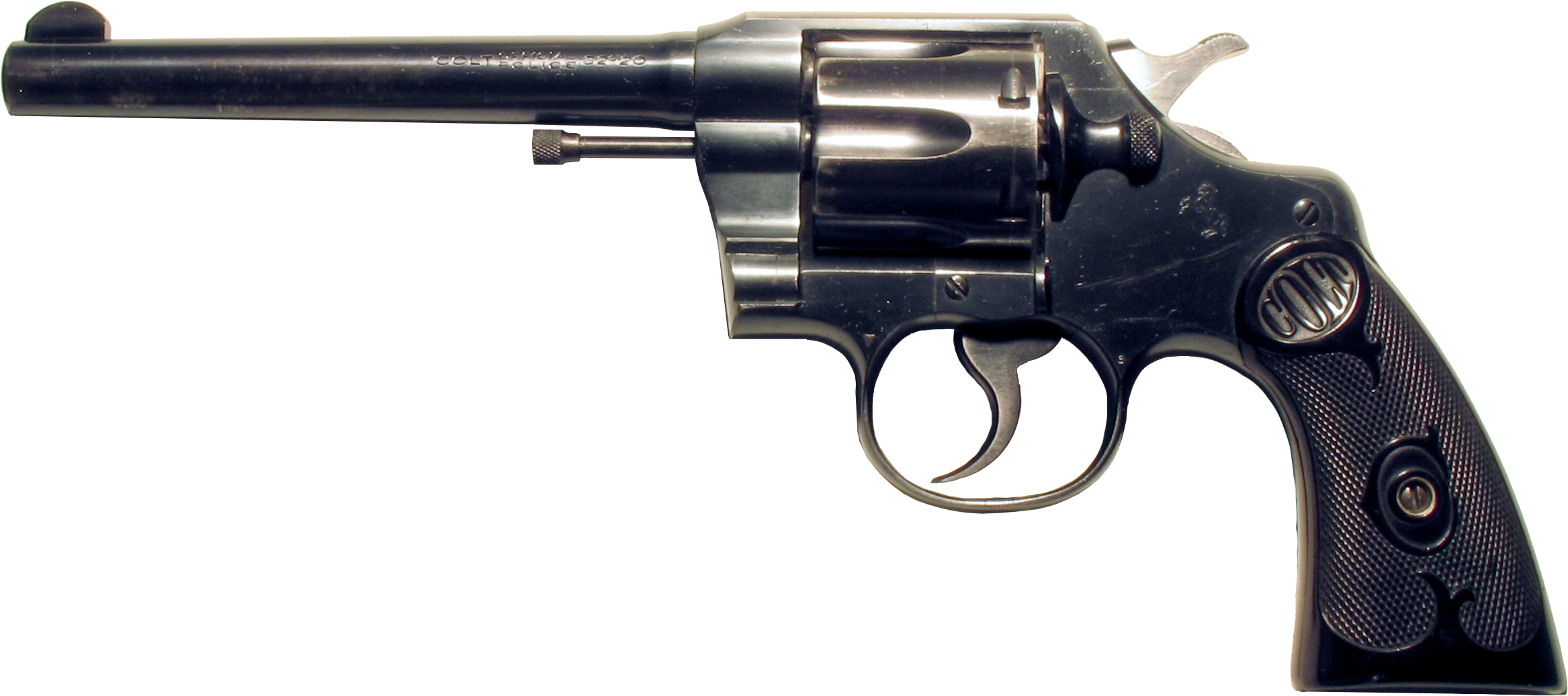 Colt Official Police 32-20 1927 - Pr 776 Revolver (2733x1435), Png Download