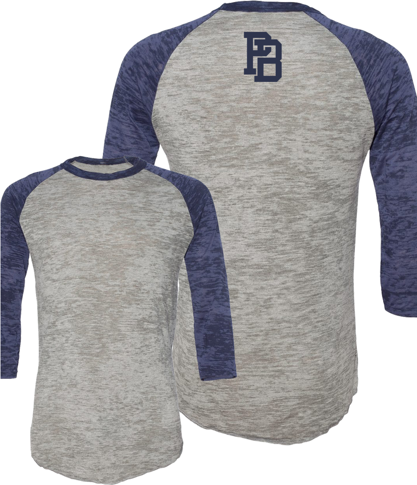 Ohearn "pb Monogram" Burnout Raglan - Bodybuilding (825x1024), Png Download