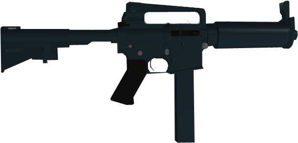 Colt - Colt Smg 635 Phantom Forces (647x343), Png Download