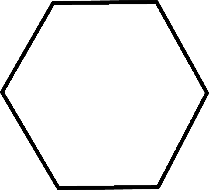 Círculo Hexágono Octógono Óvalo Pentágono Rectángulo - Figuras Geometricas Exagono Para Colorear (688x625), Png Download