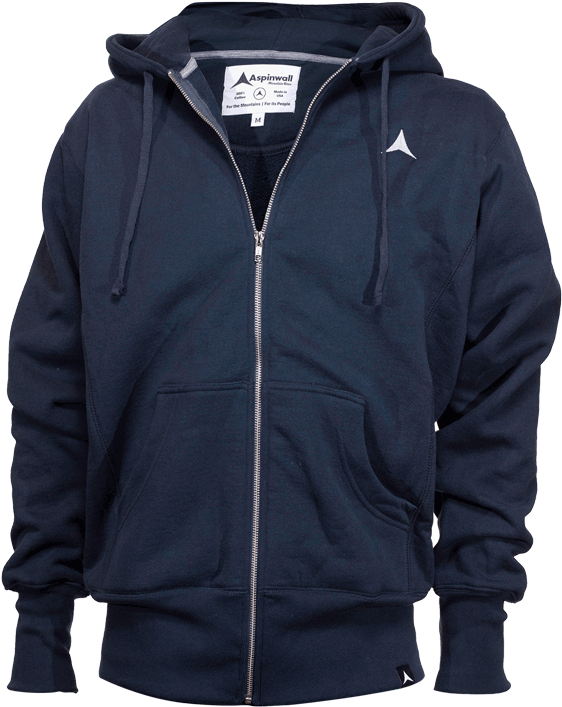 Aspinwall Hyalite Full Zip Hoodie Navy 4 - Hoodie (672x800), Png Download