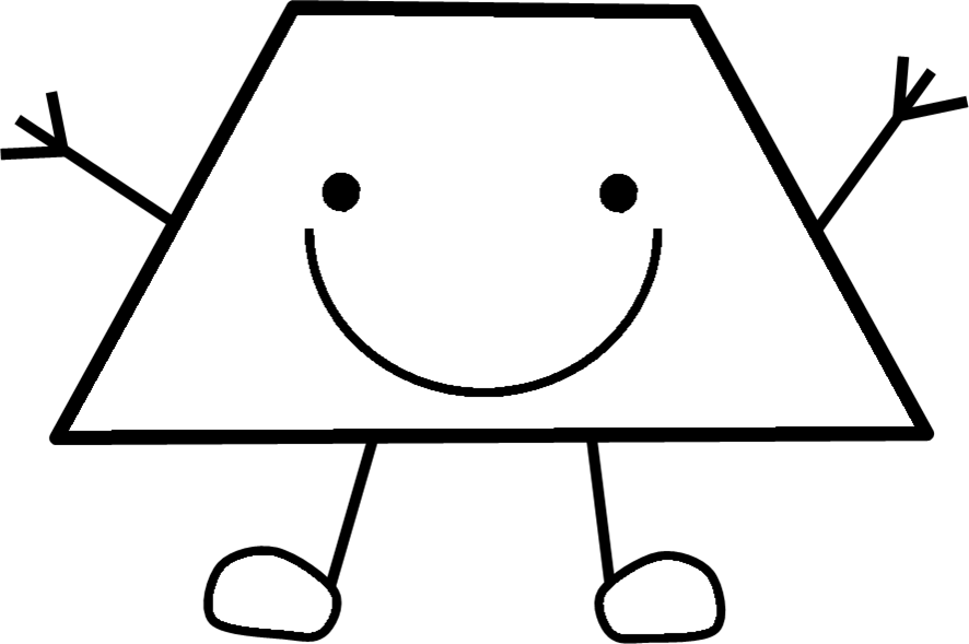 Círculo Hexágono Octógono Óvalo Pentágono Rectángulo - Triangulo Para Colorear Preescolar (886x589), Png Download