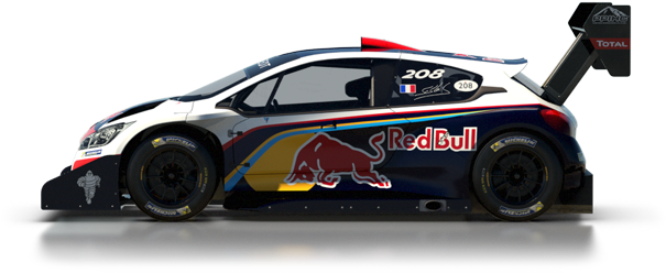 Peugeot 208 T16 Pikes Peak - World Rally Car (762x293), Png Download