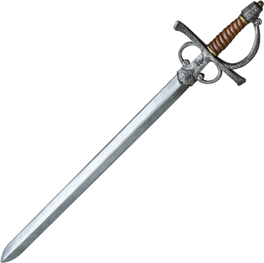 Medieval Knight Larp Rapier Sword - Sword (555x555), Png Download