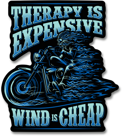 Therapy Is Expensive Wind Is Cheap 4" Decal - Pilot Women T-shirt Vest Tank Top (447x600), Png Download