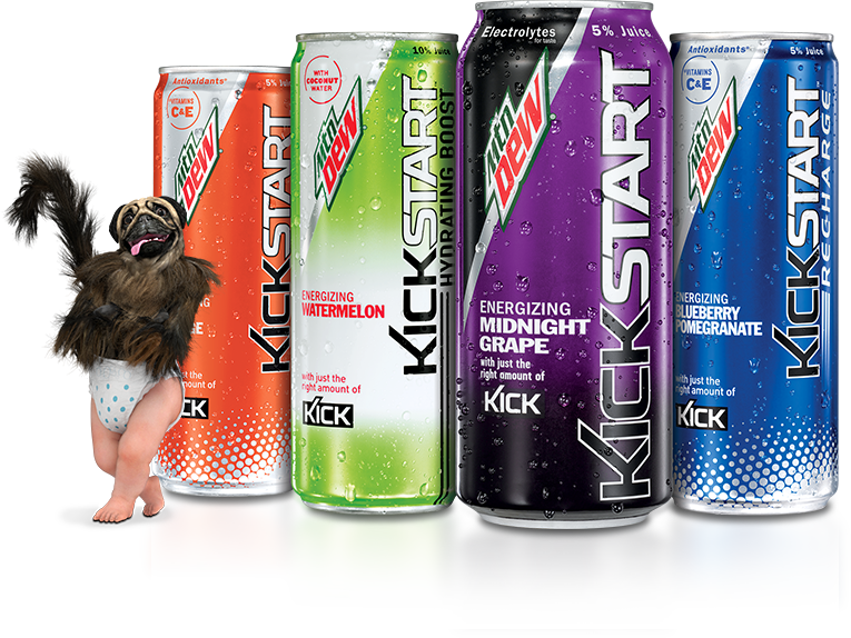 All Cans Pmb - Mountain Dew Kickstart Flavors (765x574), Png Download