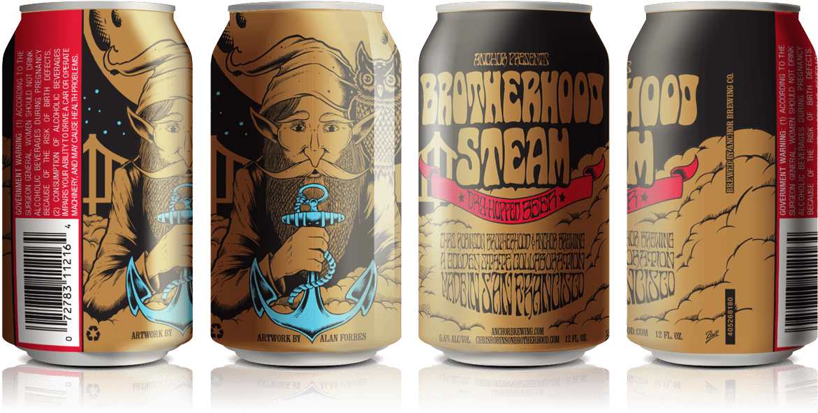 Anchor Brotherhood Steam Cans - Anchor Brotherhood Steam (1350x675), Png Download